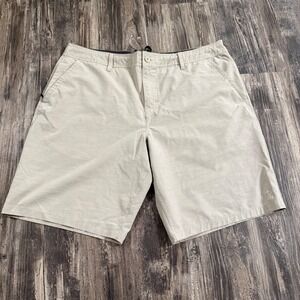 Hang Ten Mens Hybrid Board Shorts Khaki Stretch Active 5-pocket Shorts Size 40